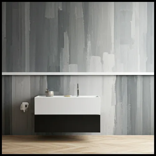 Shades of Gray Accent Wall