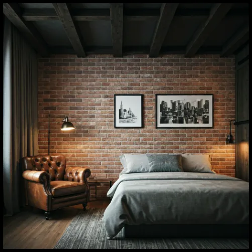 Modern Rustic Bedroom Accent Wall