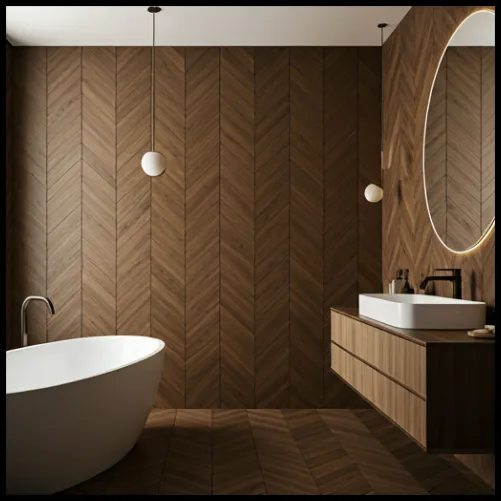 Geometric Wood Tile