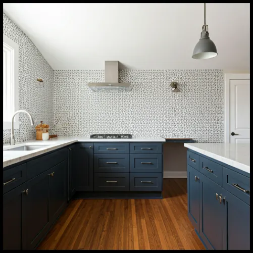 Use Wallpaper as a Makeshift Backsplash