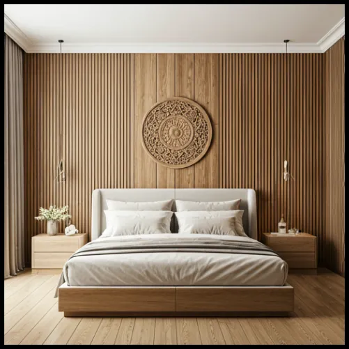 Wood-Paneled Accent Wall