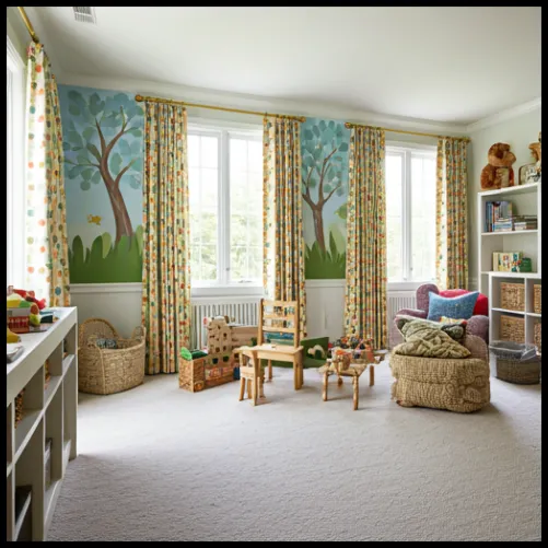 Hang Colorful Curtains