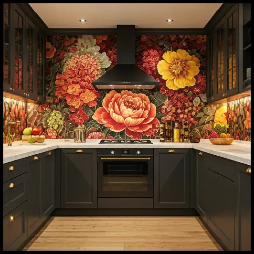 Brighten Your Kitchen With Florals