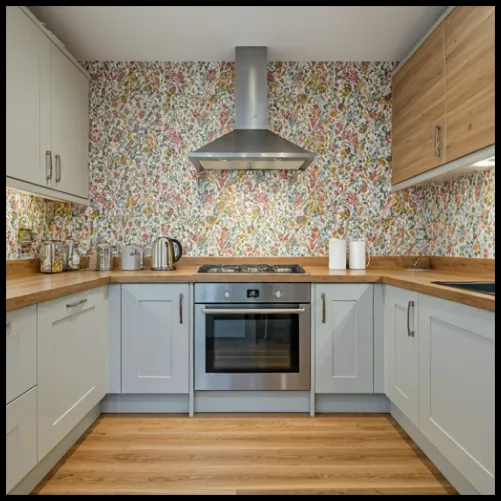 Define Spaces With Wallpaper