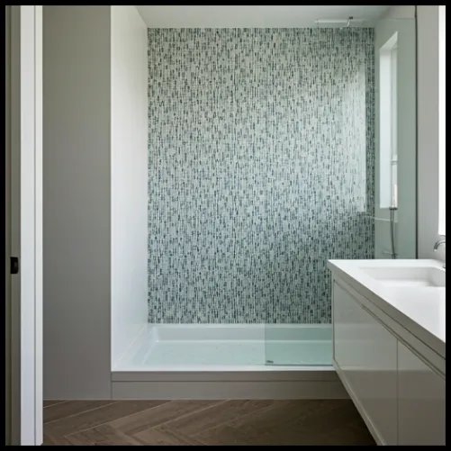 Graphic Tile Accent Wall