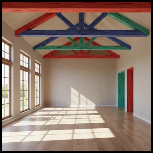 Add Color to Ceiling Beams